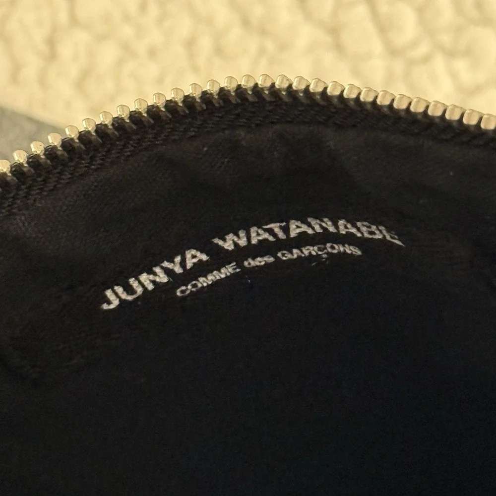 JUNYA WATANABE COMME des GARCON Pyramid Triangle Black Patent Leather Clutch Bag